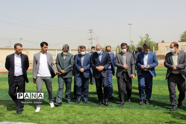 بازدید وزیر آموزش و پرورش از واحدهای آموزشی و پروژه‌های ورزشی اسلامشهر