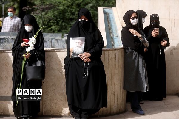 مراسم تشییع پیکر مرحوم  آیت الله فاطمی‌نیا در دانشگاه تهران