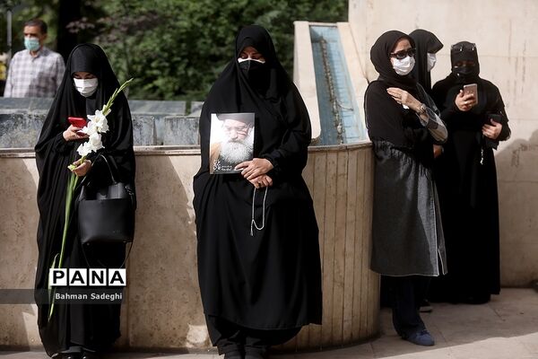 مراسم تشییع پیکر مرحوم  آیت الله فاطمی‌نیا در دانشگاه تهران