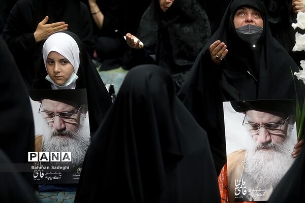 مراسم تشییع پیکر مرحوم  آیت الله فاطمی‌نیا در دانشگاه تهران