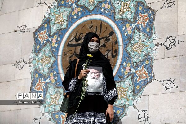 مراسم تشییع پیکر مرحوم  آیت الله فاطمی‌نیا در دانشگاه تهران