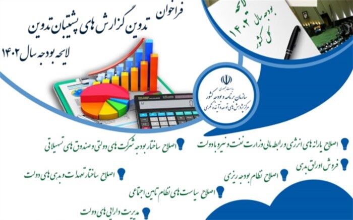 فراخوان تدوین گزارش‌های پشتیبان تدوین لایحه بودجه سال ۱۴۰۲
