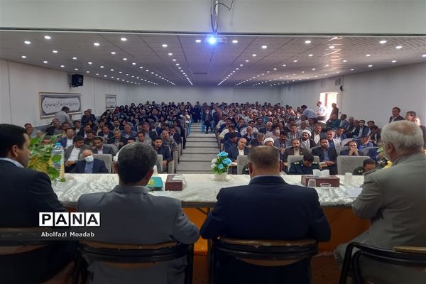 آیین تکریم و معارفه مدیر آموزش و پرورش خلیل‌آباد