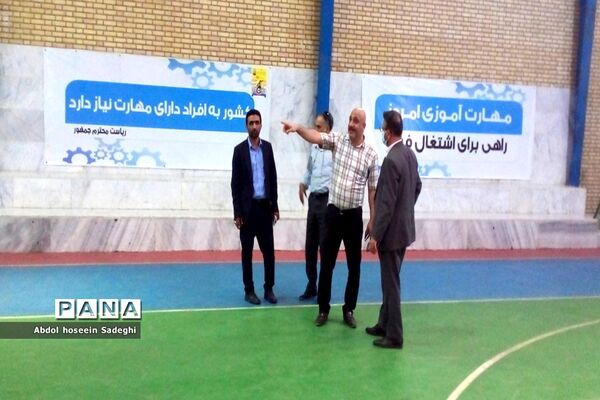 بازدید سرپرست معاونت تربیت‌بدنی و سلامت آموزش و پرورش استان بوشهر از هنرستان تربیت‌بدنی شهدای ورزش کار