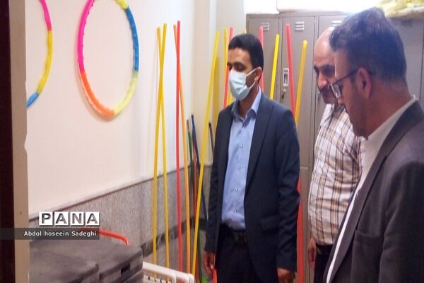 بازدید سرپرست معاونت تربیت‌بدنی و سلامت آموزش و پرورش استان بوشهر از هنرستان تربیت‌بدنی شهدای ورزش کار