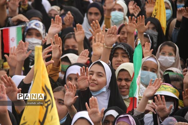 اجتماع چند هزار نفری سرود سلام فرمانده شهرستان بهبهان