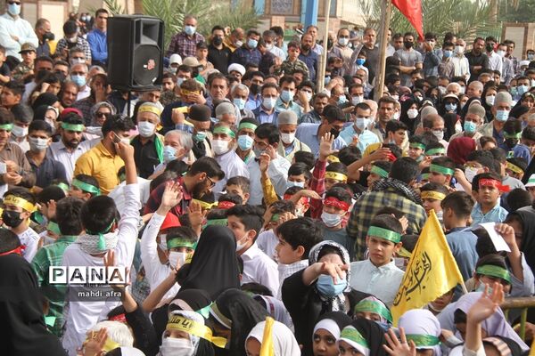 اجتماع چند هزار نفری سرود سلام فرمانده شهرستان بهبهان