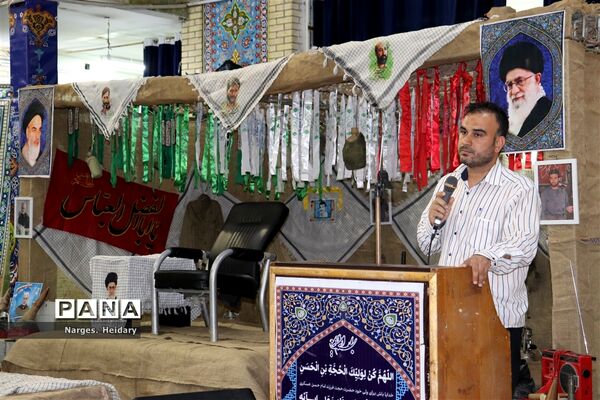مراسم وداع با پیکر شهید گمنام‌ تازه تفحص شده در امیدیه