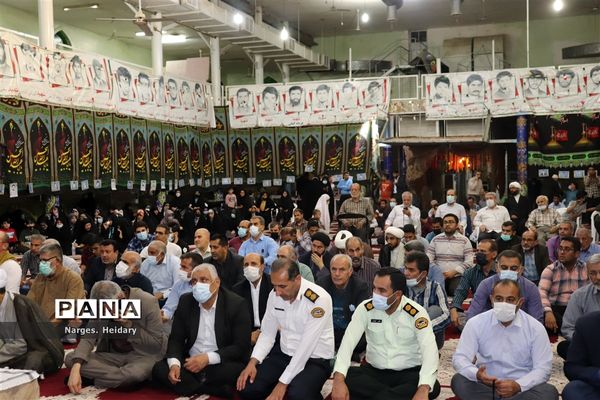 مراسم وداع با پیکر شهید گمنام‌ تازه تفحص شده در امیدیه