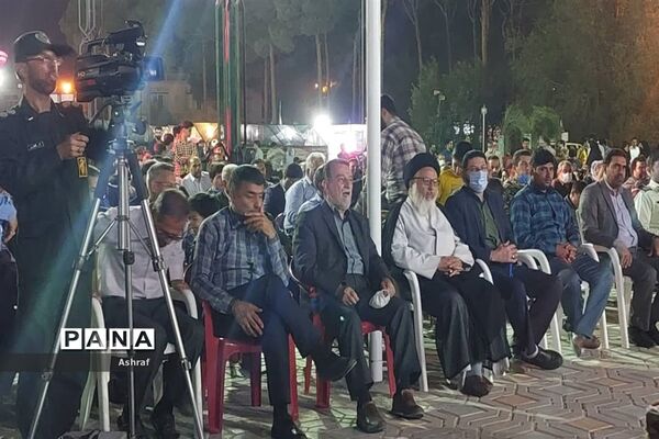 مراسم تشییع شهدای گمنام در استان مقدس امام‌زاده سلطان سید علی (ع ) نایین