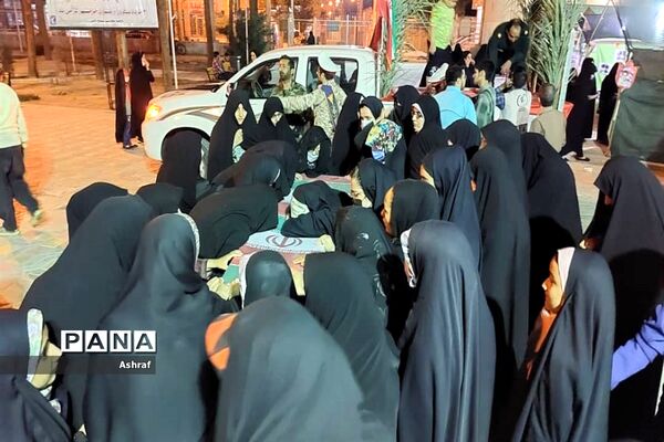 مراسم تشییع شهدای گمنام در استان مقدس امام‌زاده سلطان سید علی (ع ) نایین