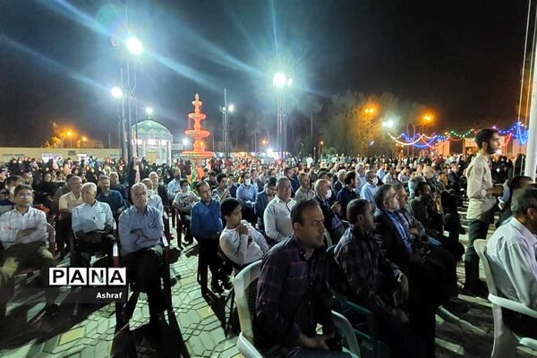 مراسم تشییع شهدای گمنام در استان مقدس امام‌زاده سلطان سید علی (ع ) نایین