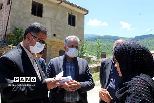 بازدید مدیرکل بنیاد مسکن مازندران از روستاهای هزار جریب گلوگاه