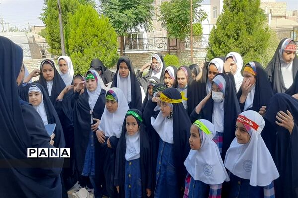اجرای سرود سلام فرمانده در گلزار شهدای جوادآباد