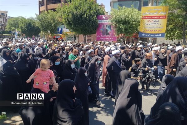مراسم تشییع شهید مصطفی نامور در قم