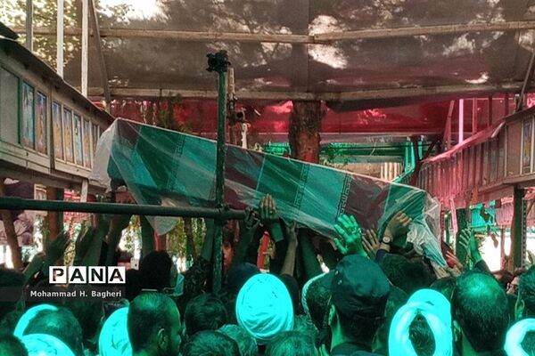 مراسم تشییع شهید مصطفی نامور در قم