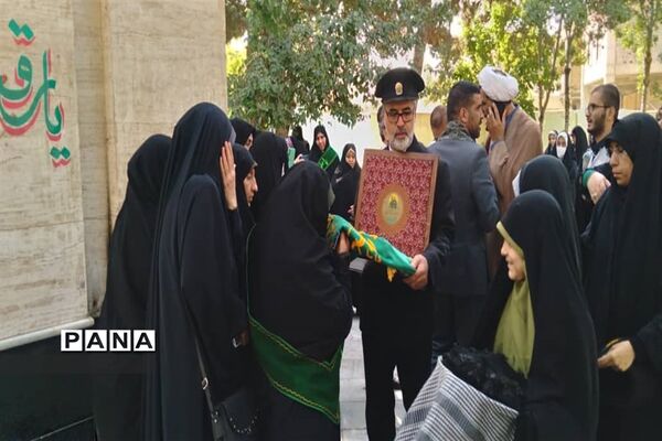 مراسم استقبال از کاروان خادمان  پرچم حرم امام رضا(ع) درشهرستان نظرآباد