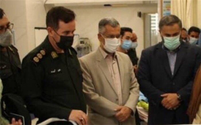 عیادت فرماندار تهران از دو مامور مجروح نیروی انتظامی