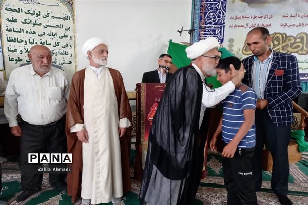 پرچم گردانی حرم مطهر رضوی در میاندورود