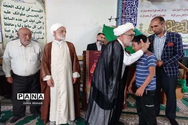 پرچم گردانی حرم مطهر رضوی در میاندورود