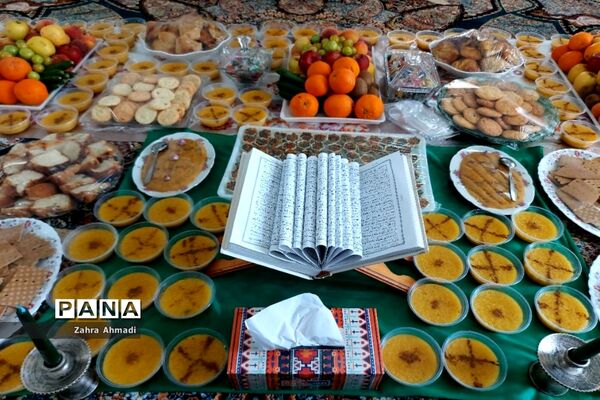 پرچم گردانی حرم مطهر رضوی در میاندورود