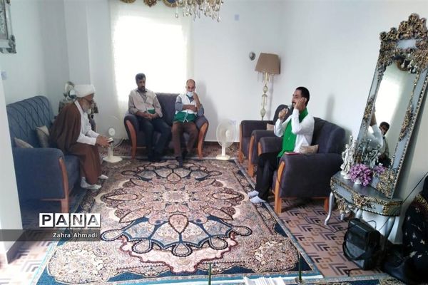 پرچم گردانی حرم مطهر رضوی در میاندورود