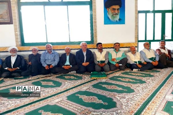 پرچم گردانی حرم مطهر رضوی در میاندورود