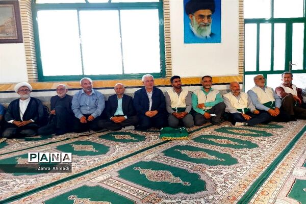 پرچم گردانی حرم مطهر رضوی در میاندورود
