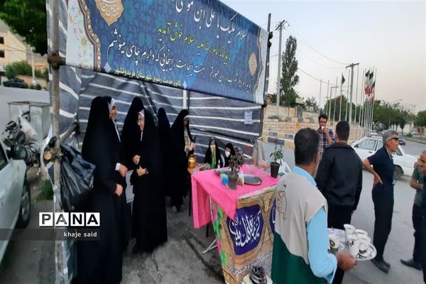 برپایی ایستگاه‌های صلواتی به مناسبت دهه کرامت در فریدونشهر