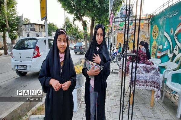 برپایی ایستگاه‌های صلواتی به مناسبت دهه کرامت در فریدونشهر