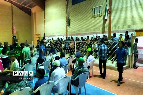 مراسم جشن دهه کرامت در روستای باقرآباد قم