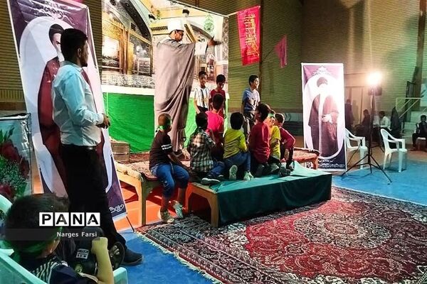 مراسم جشن دهه کرامت در روستای باقرآباد قم