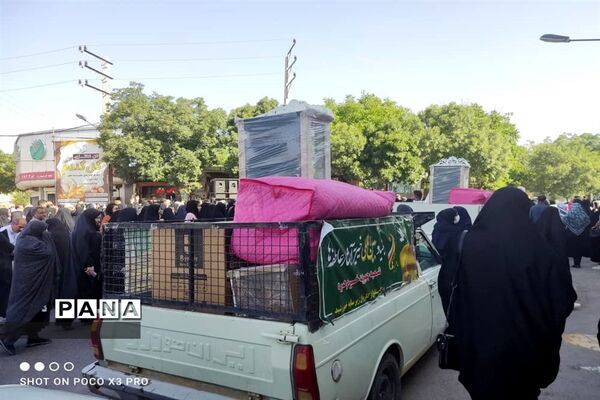 مراسم استقبال از کاروان زیر سایه خورشید