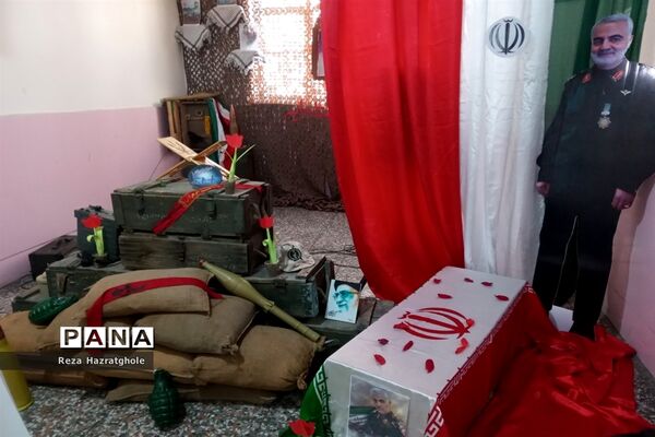 گرامیداشت یاد و خاطره سردار سلیمانی در مدارس روستایی و شهری ملارد
