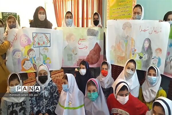برگزاری ایستگاه نقاشی همگانی گرامیداشت سپهبد سردار حاج قاسم سلیمانی در شهرستان قرچک
