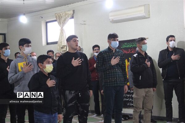 مراسم هیأت دانش‌آموزی در شهرستان گلوگاه