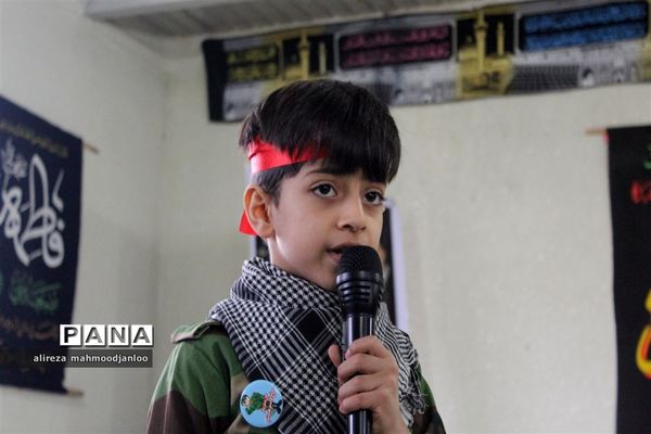 مراسم هیأت دانش‌آموزی در شهرستان گلوگاه