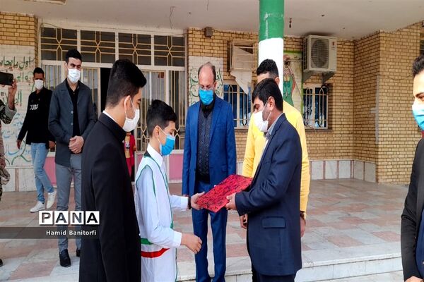 آیین سوگواری ایام فاطمیه در دبستان معلم حمیدیه