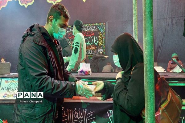 برپایی موکب هیات عشاق الزینب (س) به مناسبت شهادت حضرت زهرا در منطقه ۱۴