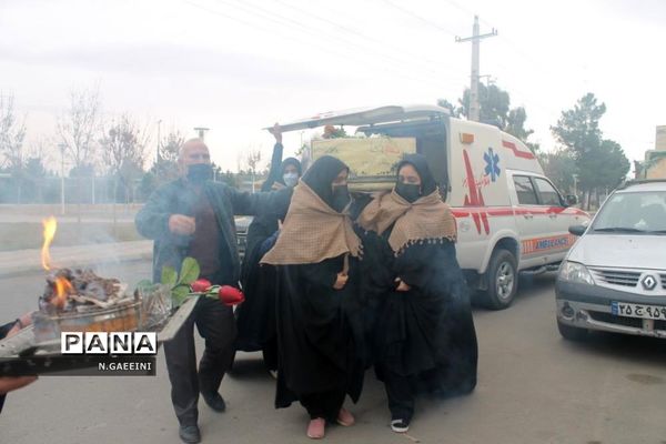 استقبال از شهید گمنام در مدرسه شهیده قضایی قم