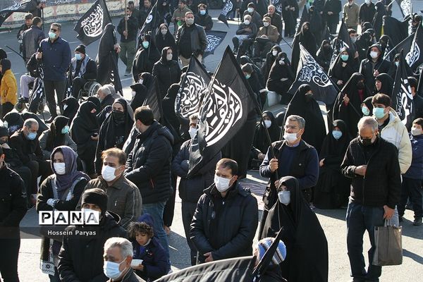 تجمع عزاداران فاطمی در میدان هفت‌تیر