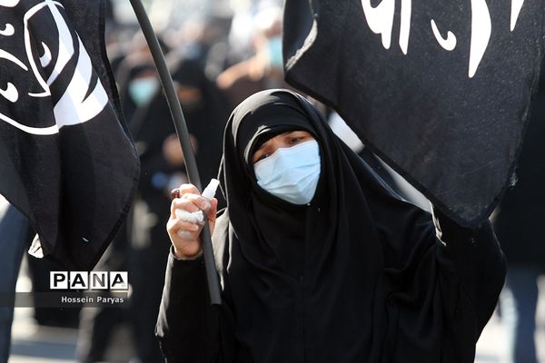 تجمع عزاداران فاطمی در میدان هفت‌تیر