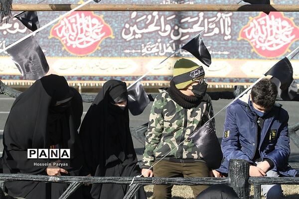 تجمع عزاداران فاطمی در میدان هفت‌تیر