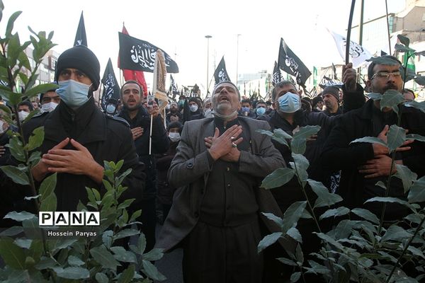 تجمع عزاداران فاطمی در میدان هفت‌تیر