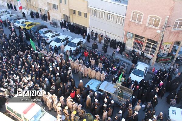 خاکسپاری دو شهید گمنام در مدرسه علمیه فاطمی