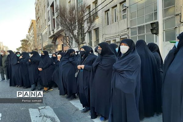 تشیع پیکر دو شهید گمنام در منطقه ۱۳