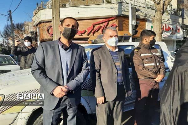 تشیع پیکر دو شهید گمنام در منطقه ۱۳