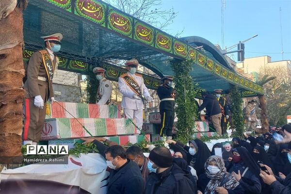 تشیع پیکرهای مطهر ۱۵۰ شهید گمنام دفاع مقدس