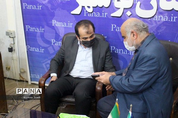 بازدید مشاور جوان استاندار از خبرگزاری پانا استان  بوشهر