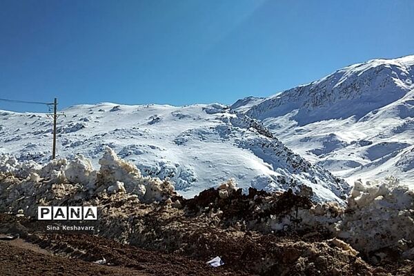 طبیعت برفی سپیدان استان فارس